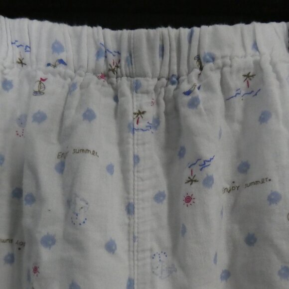 Unbranded | small 155/66A | Whimsical White Pajama Bottoms | Elastic Waistband - Picture 4 of 16